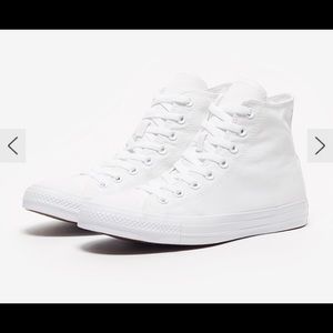 Converse mono white high top sneakers
